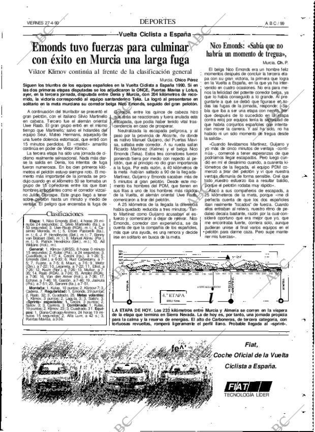 ABC MADRID 27-04-1990 página 99