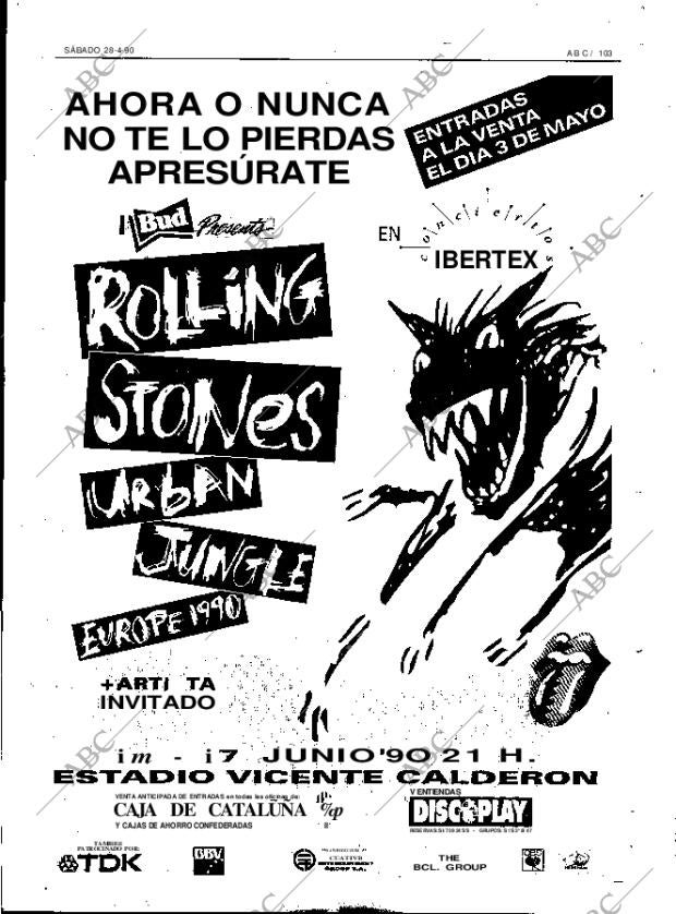 ABC MADRID 28-04-1990 página 103