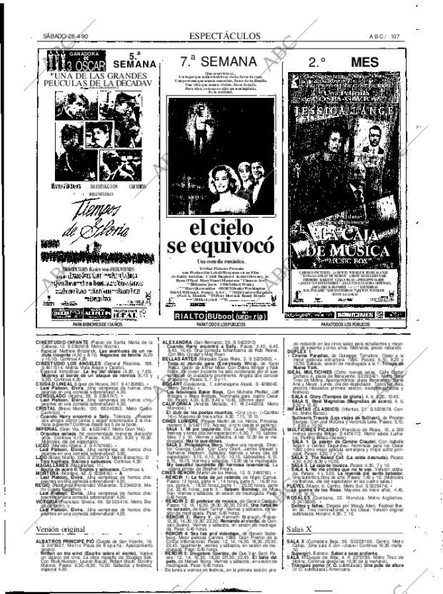 ABC MADRID 28-04-1990 página 107