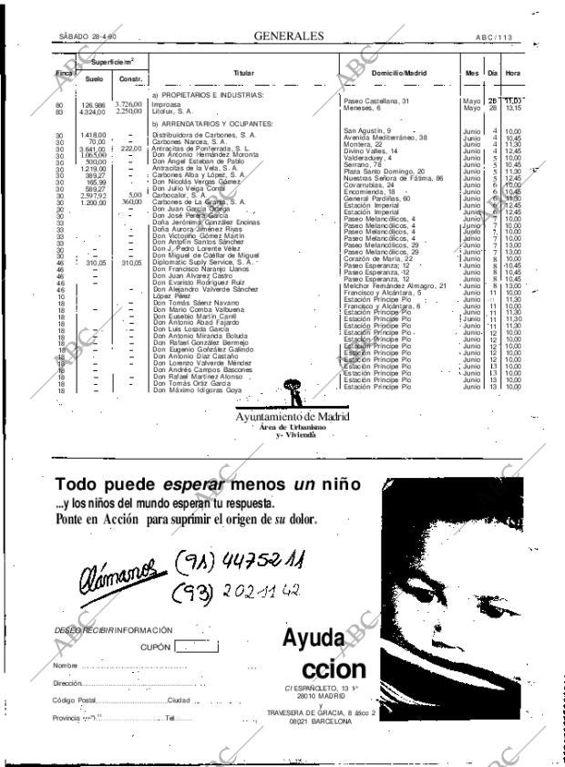 ABC MADRID 28-04-1990 página 113