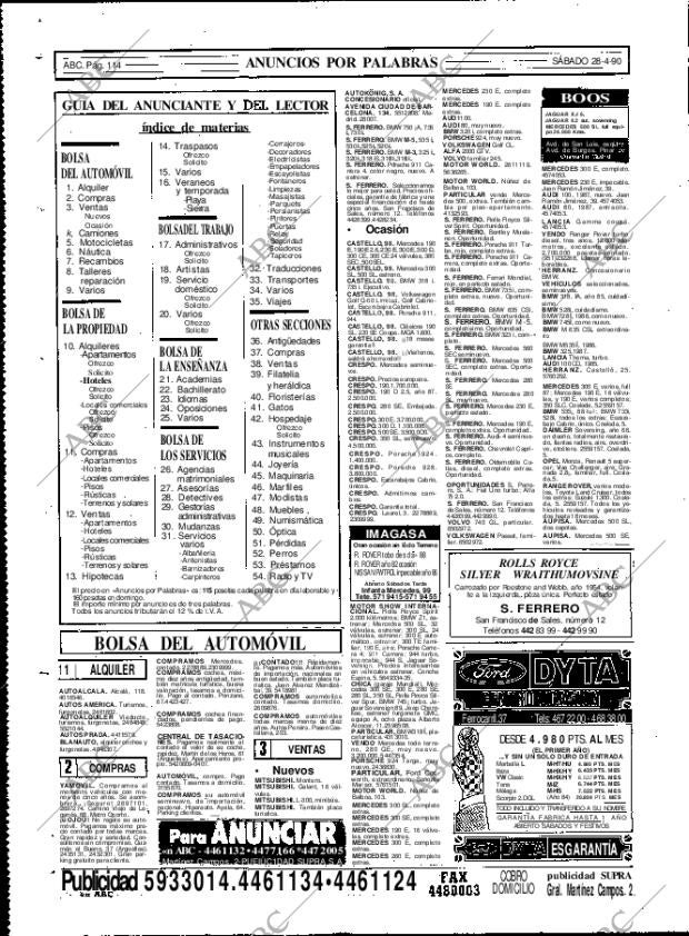 ABC MADRID 28-04-1990 página 114
