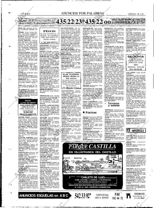 ABC MADRID 28-04-1990 página 118