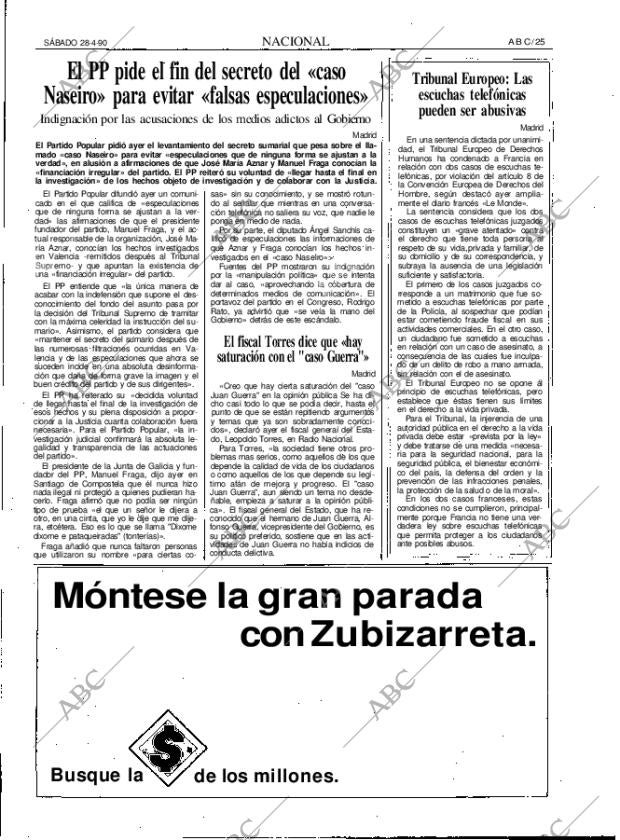 ABC MADRID 28-04-1990 página 25