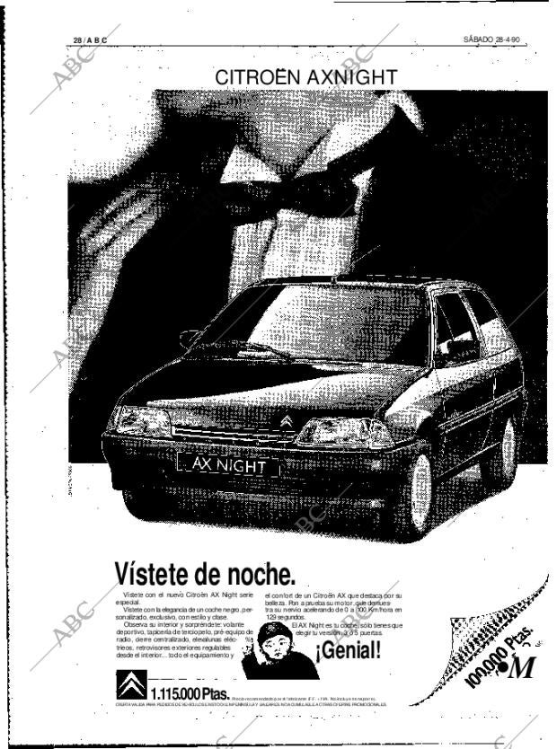 ABC MADRID 28-04-1990 página 28