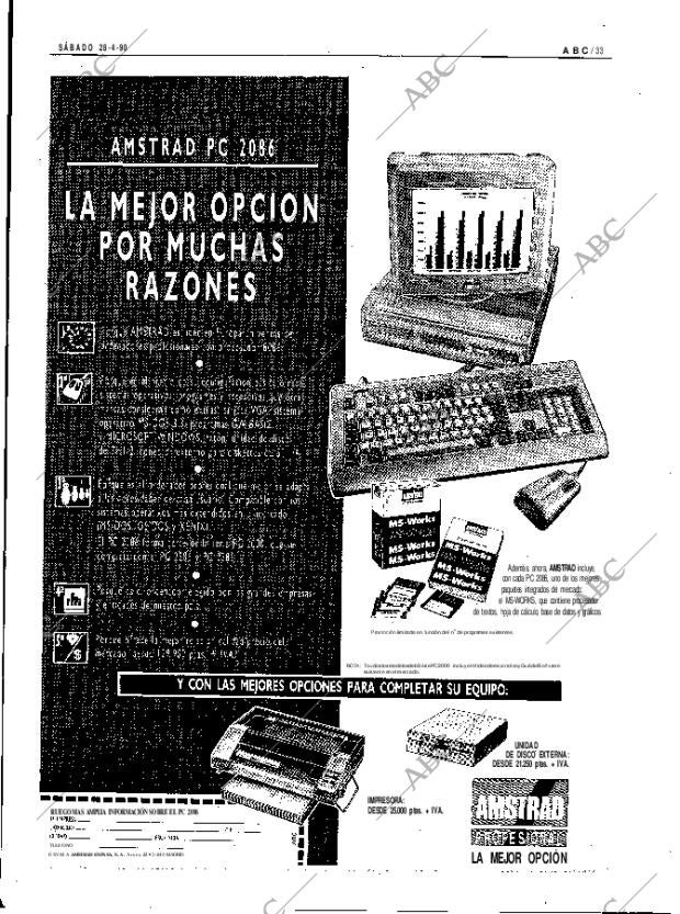 ABC MADRID 28-04-1990 página 33
