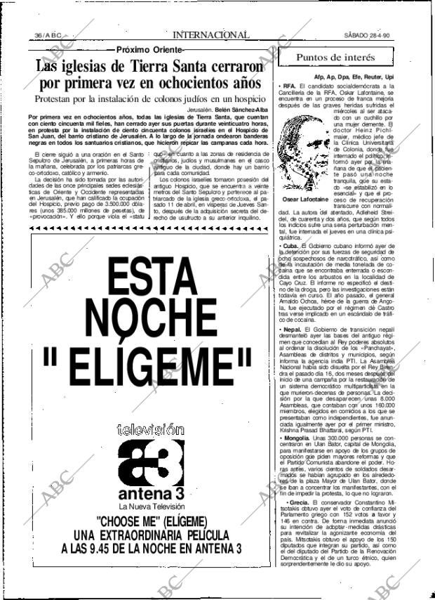 ABC MADRID 28-04-1990 página 36