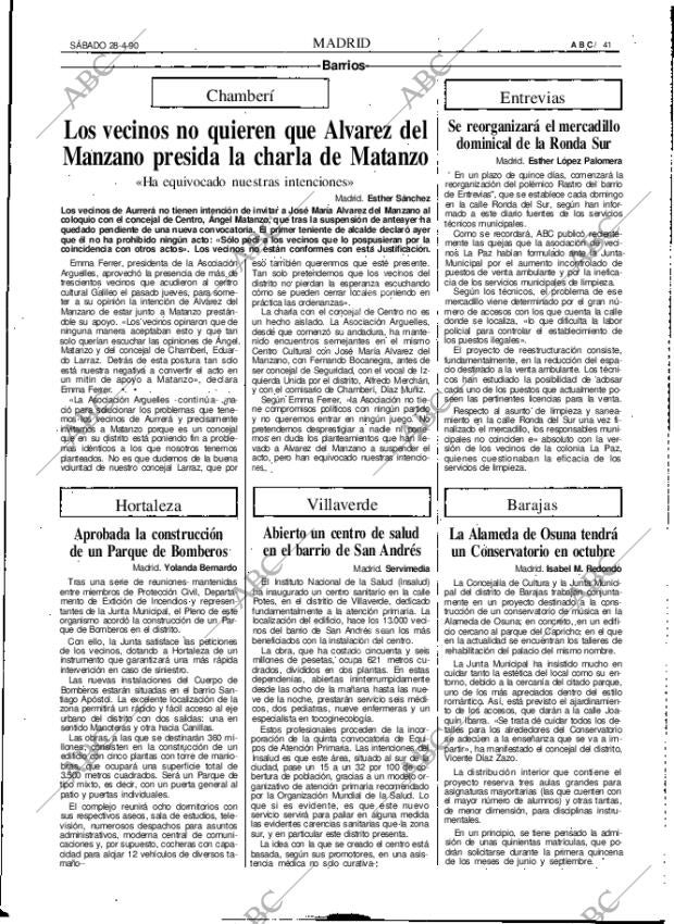 ABC MADRID 28-04-1990 página 41