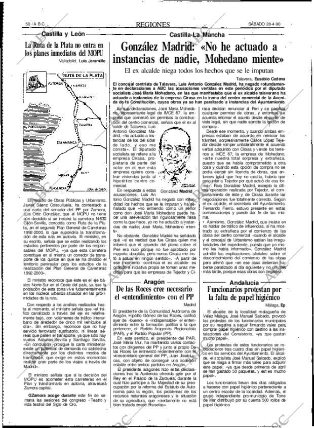 ABC MADRID 28-04-1990 página 50