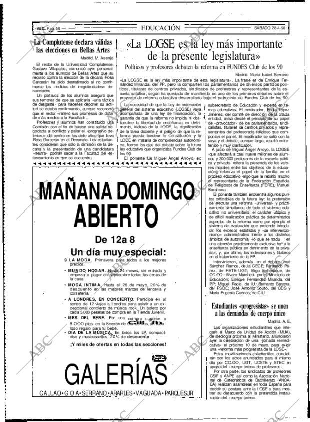 ABC MADRID 28-04-1990 página 56