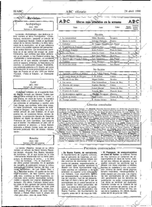 ABC MADRID 28-04-1990 página 62