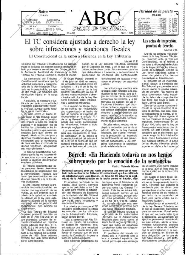 ABC MADRID 28-04-1990 página 77