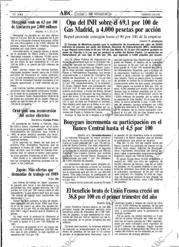 ABC MADRID 28-04-1990 página 78