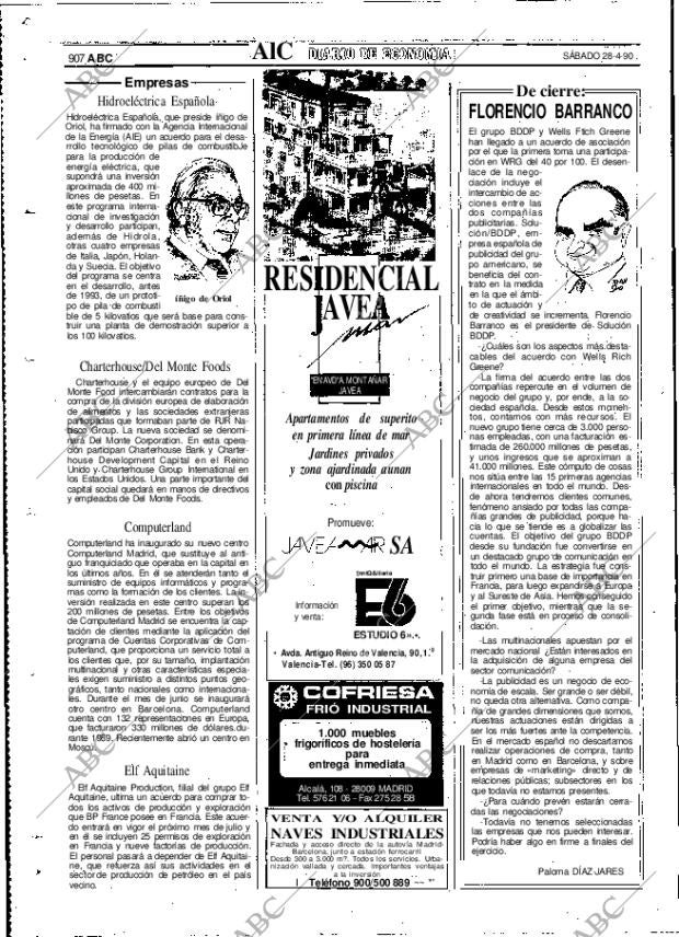 ABC MADRID 28-04-1990 página 90