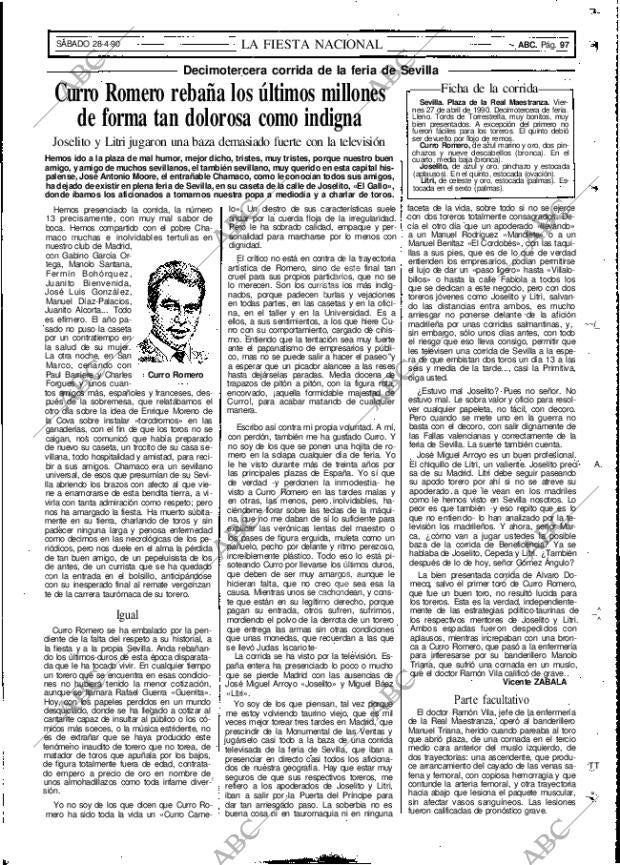 ABC MADRID 28-04-1990 página 97