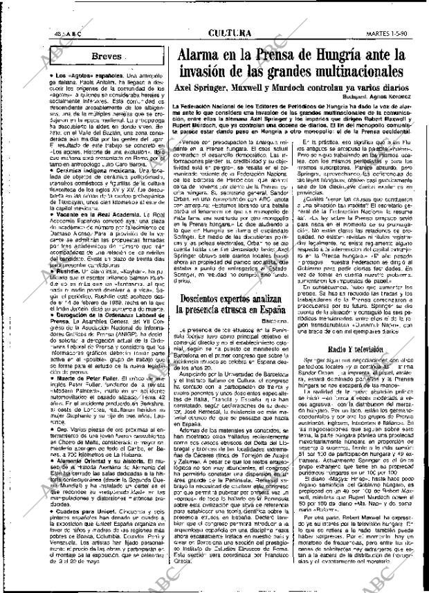 ABC MADRID 01-05-1990 página 48