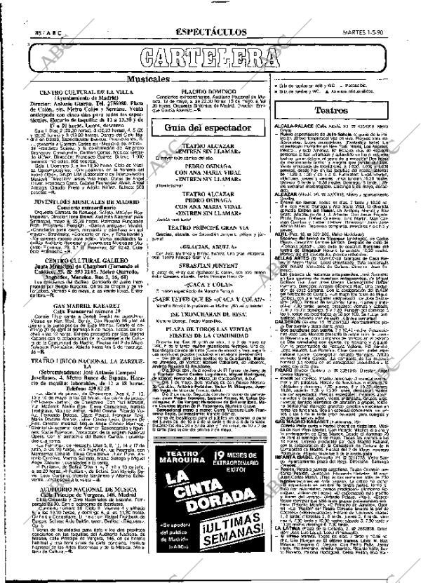 ABC MADRID 01-05-1990 página 88