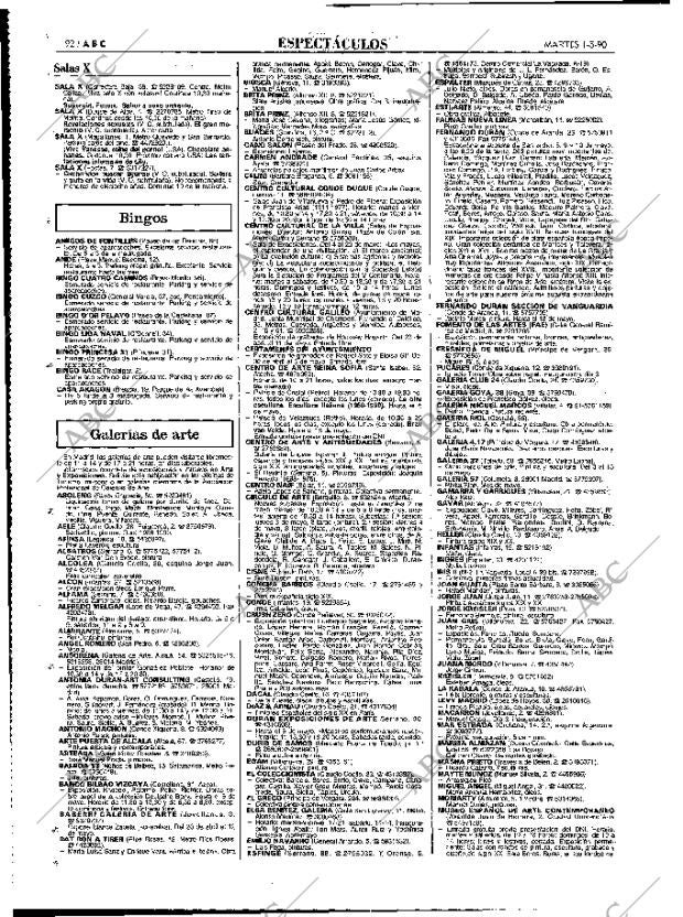 ABC MADRID 01-05-1990 página 92