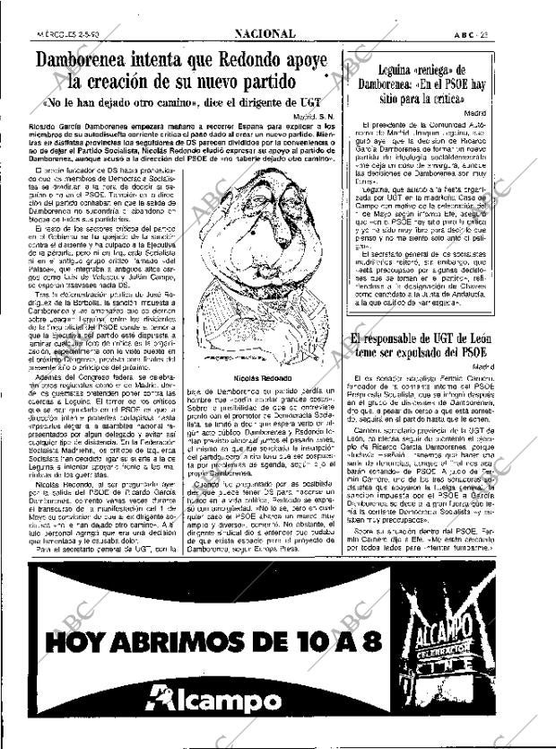 ABC MADRID 02-05-1990 página 23