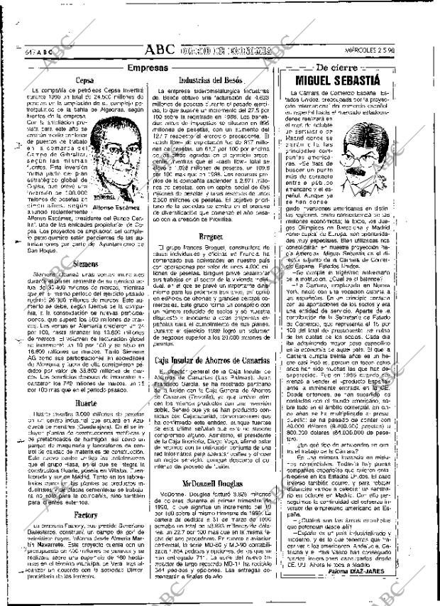 ABC MADRID 02-05-1990 página 64