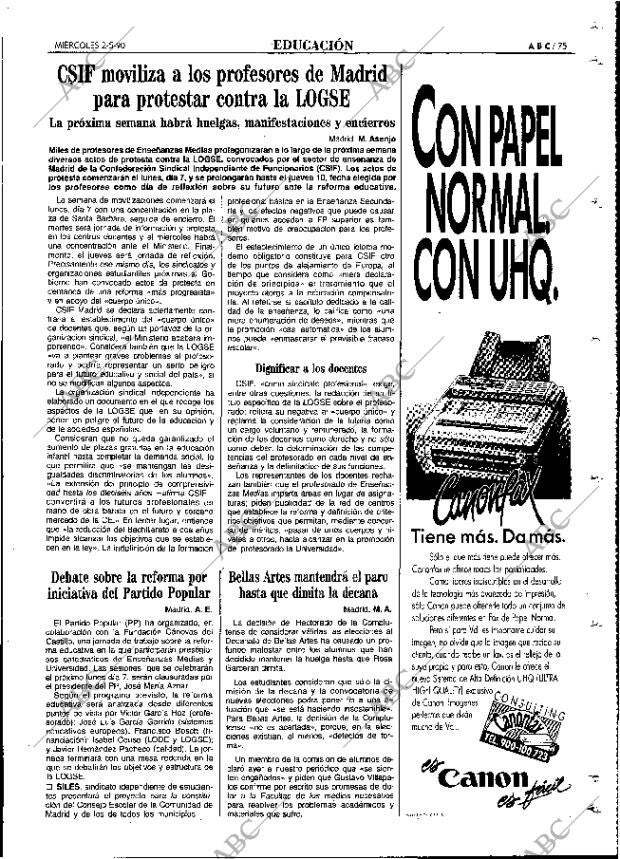 ABC MADRID 02-05-1990 página 75