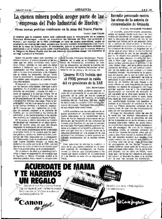 ABC SEVILLA 05-05-1990 página 39