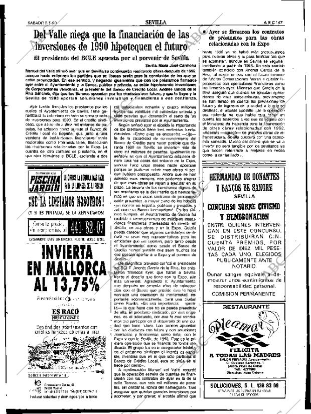 ABC SEVILLA 05-05-1990 página 47