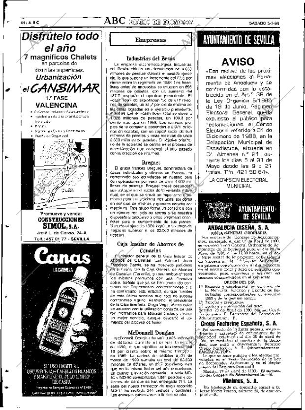 ABC SEVILLA 05-05-1990 página 72