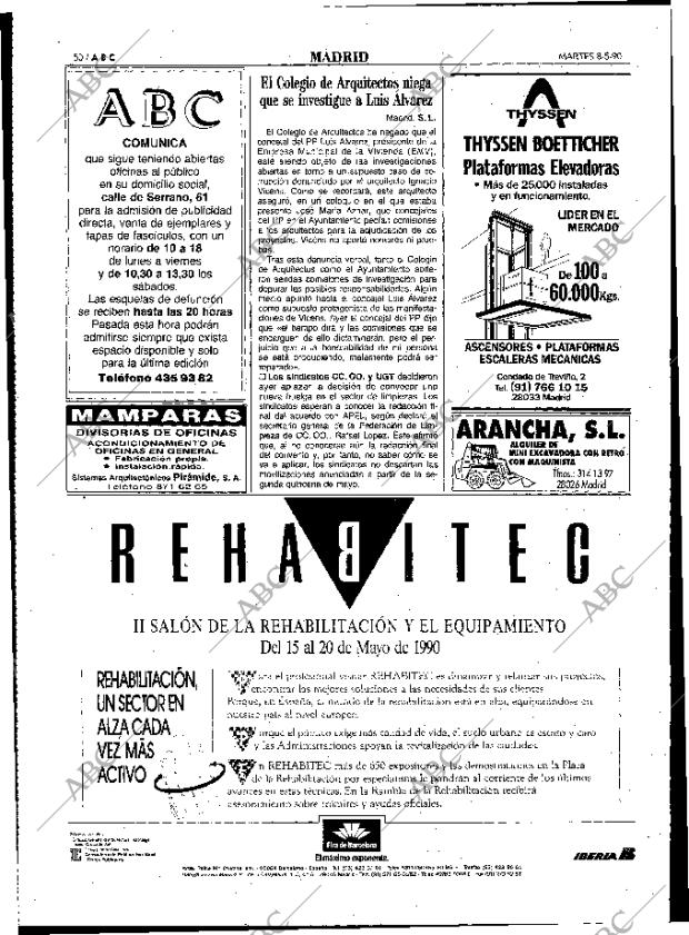 ABC MADRID 08-05-1990 página 50