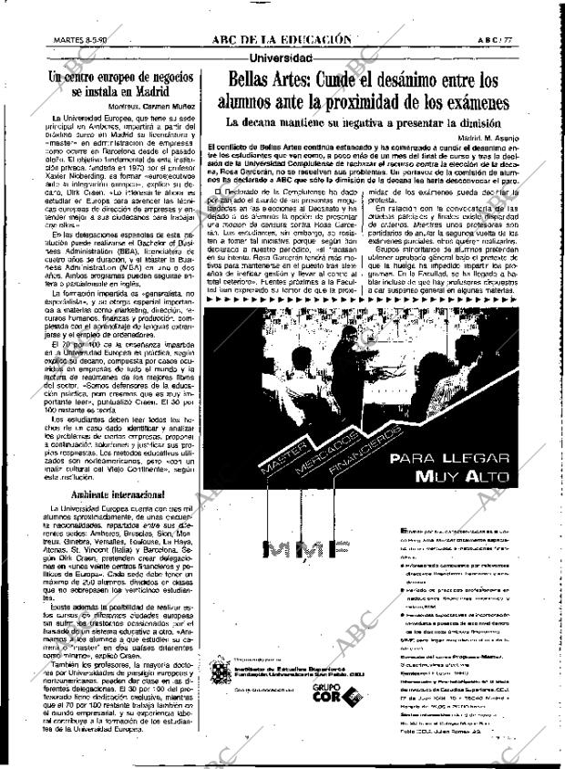 ABC MADRID 08-05-1990 página 77