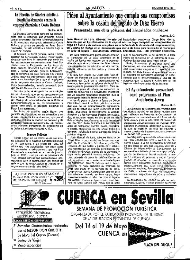 ABC SEVILLA 12-05-1990 página 40