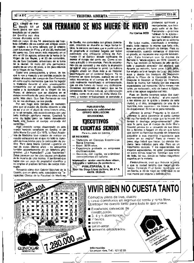 ABC SEVILLA 12-05-1990 página 52