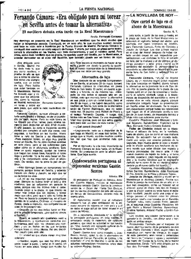 ABC SEVILLA 13-05-1990 página 112