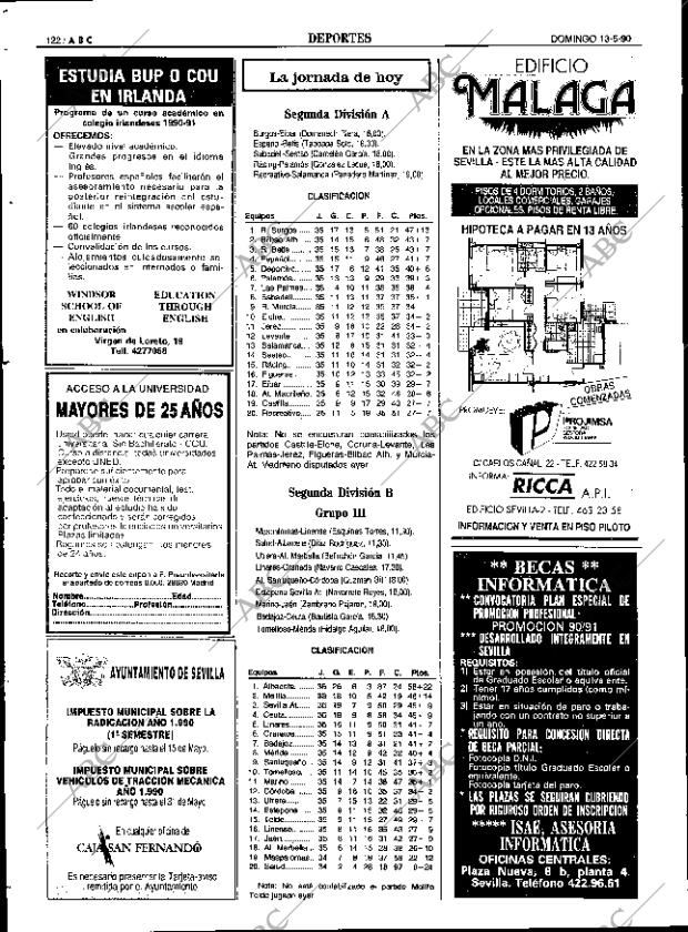 ABC SEVILLA 13-05-1990 página 122