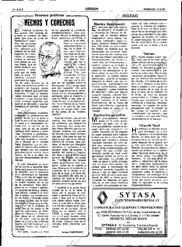 ABC SEVILLA 13-05-1990 página 14