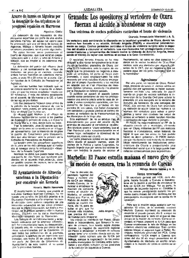 ABC SEVILLA 13-05-1990 página 40