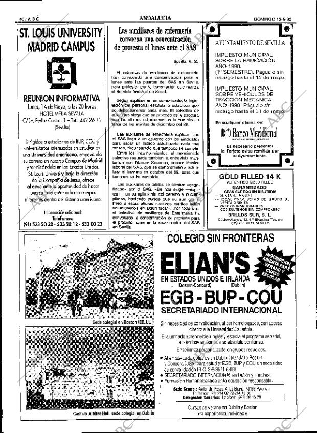 ABC SEVILLA 13-05-1990 página 46