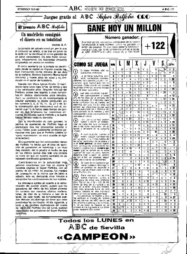 ABC SEVILLA 13-05-1990 página 77