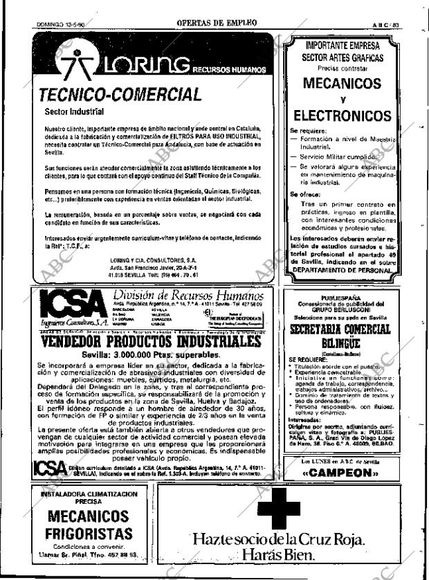 ABC SEVILLA 13-05-1990 página 83