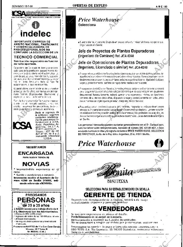 ABC SEVILLA 13-05-1990 página 89