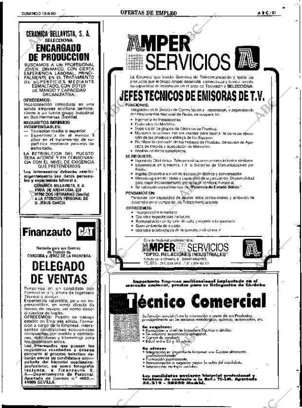 ABC SEVILLA 13-05-1990 página 91