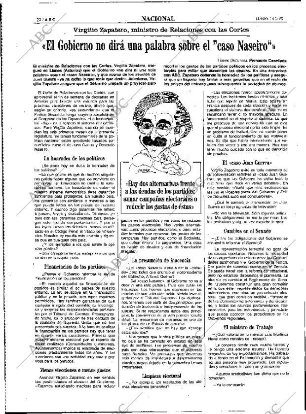 ABC MADRID 14-05-1990 página 22