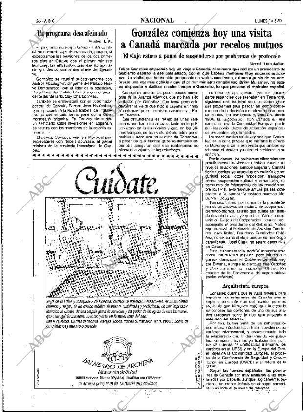 ABC MADRID 14-05-1990 página 26