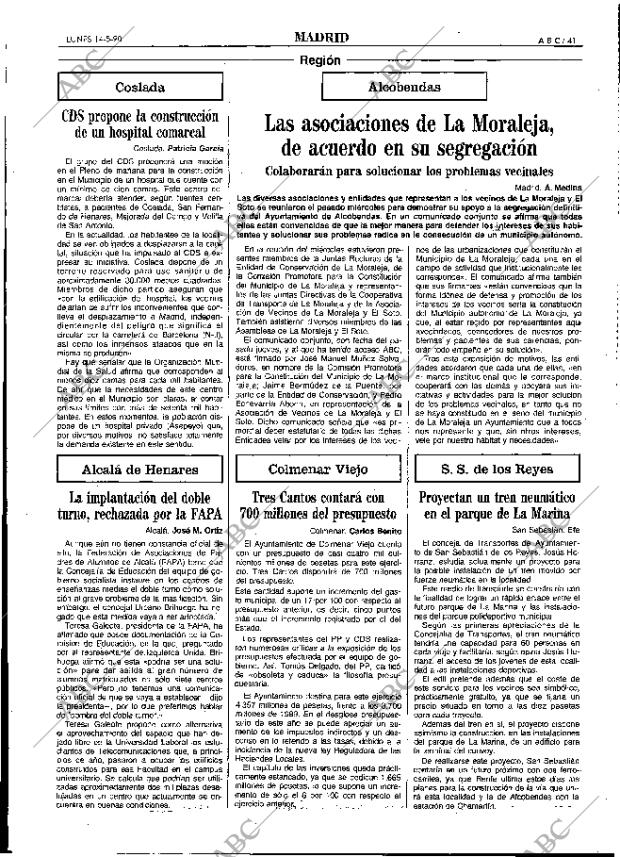 ABC MADRID 14-05-1990 página 41
