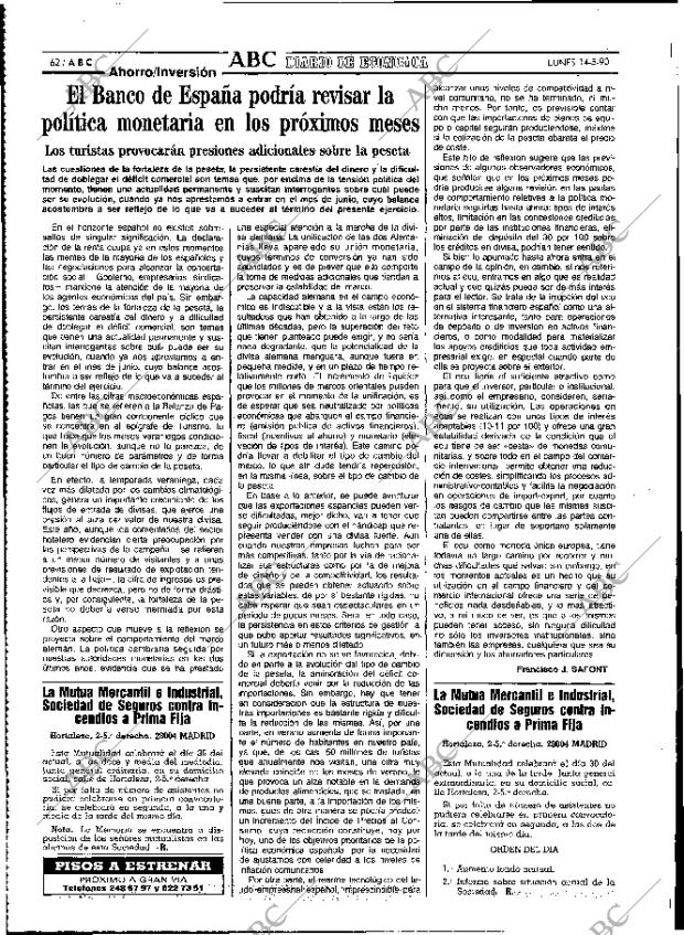 ABC MADRID 14-05-1990 página 62