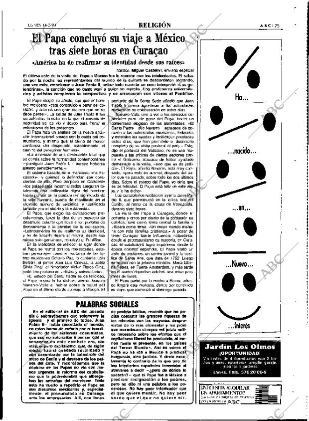 ABC MADRID 14-05-1990 página 75