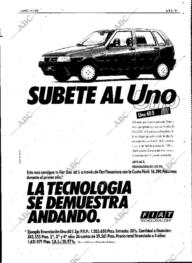 ABC MADRID 14-05-1990 página 81