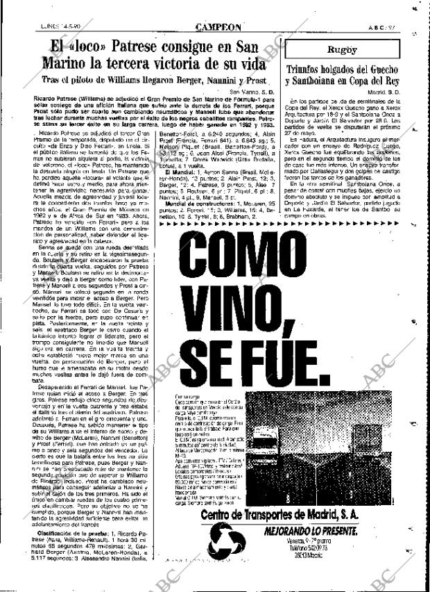 ABC MADRID 14-05-1990 página 97