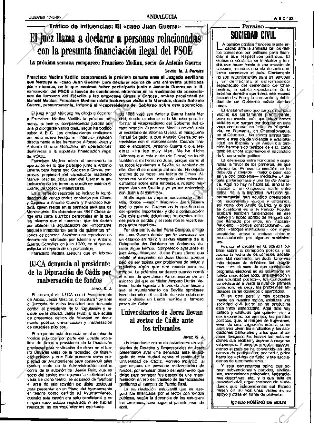 ABC SEVILLA 17-05-1990 página 33