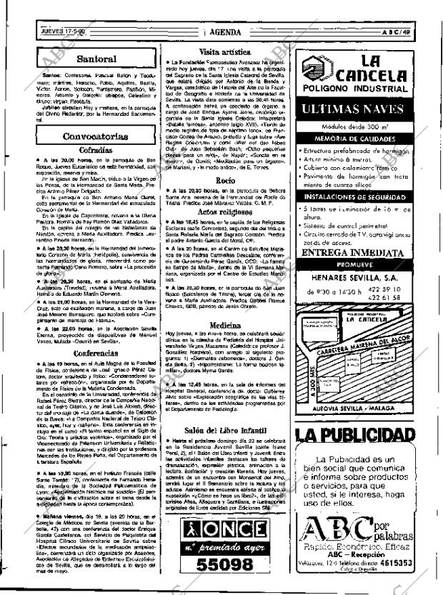 ABC SEVILLA 17-05-1990 página 49