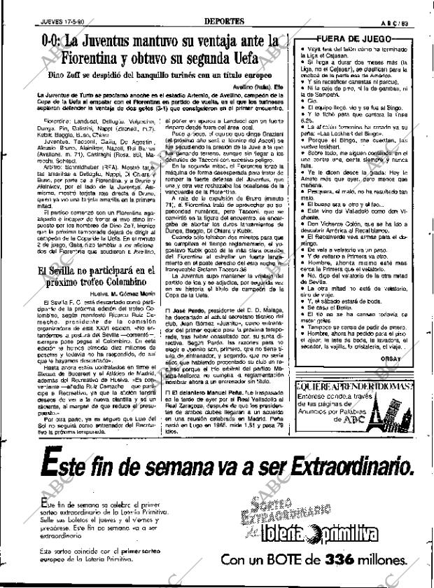 ABC SEVILLA 17-05-1990 página 91